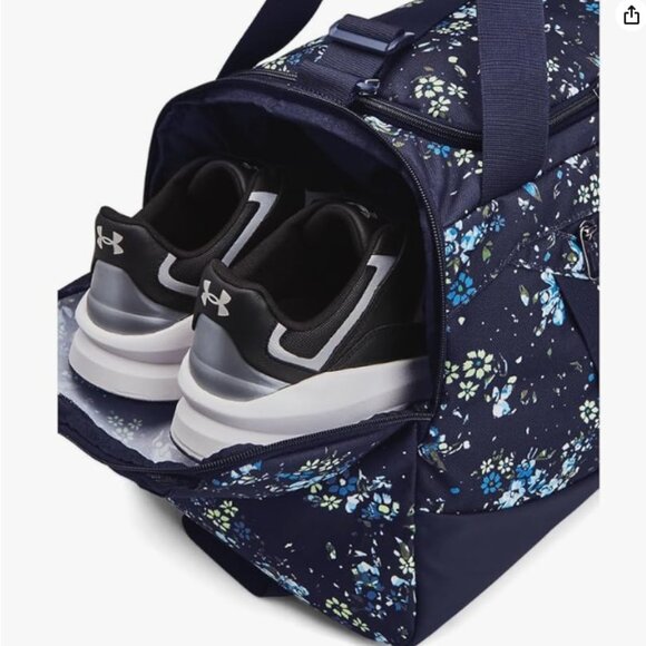 BRAND NEW NEVER USED Under Armour Blue Floral Duffel Bag - Picture 3 of 7
